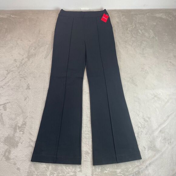 Spanx The Perfect Pants Women Large Black Hi Rise‎ Flare Trousers #1 Best Seller - Picture 1 of 14